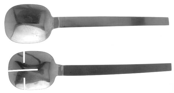 Maestro (Stainless) (2 Pc) Solid Salad Set