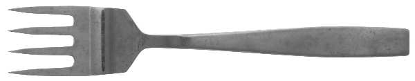 Modern (Stainless) Medium Solid Cold Meat Serving Fork