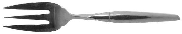 AEF1 (STAINLESS) Medium Solid Cold Meat Serving Fork