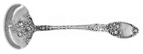 Brides Bouquet (Silverplate, 1908) Solid Piece Cream Ladle