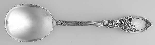 Brides Bouquet (Silverplate, 1908) Round Bowl Soup Spoon (Gumbo)