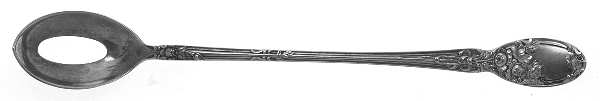 Brides Bouquet (Silverplate, 1908) Pierced Bowl Long Handle Olive Spoon