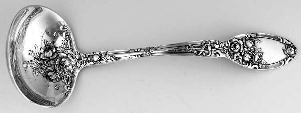 Brides Bouquet (Silverplate, 1908) Solid Gravy Ladle