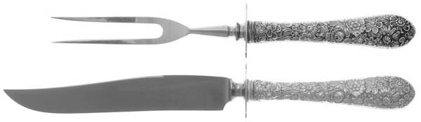 Bridal Bouquet (Sterling, 1932) Small Steak 2-Piece Carving Set w/Stainless Blade