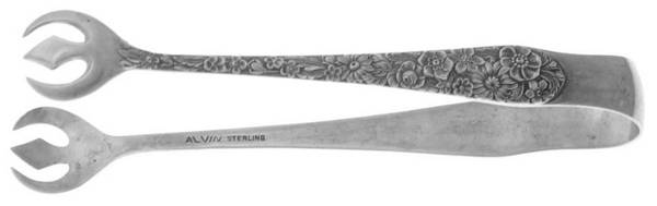 Bridal Bouquet (Sterling, 1932) Large Sugar Tongs