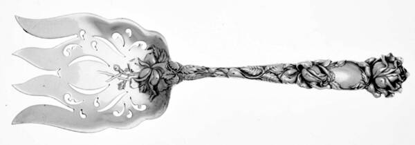 Bridal Rose (Sterling, 1903) Small Solid Fish Serving Fork