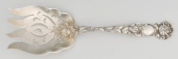 Bridal Rose (Sterling, 1903) Large Solid Fish Serving Fork