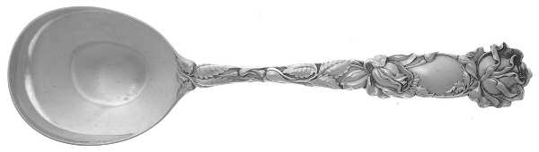 Bridal Rose (Sterling, 1903) Round Bowl Soup Spoon (Gumbo)