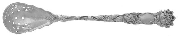 Bridal Rose (Sterling, 1903) Pierced Bowl Short Handle Olive Spoon