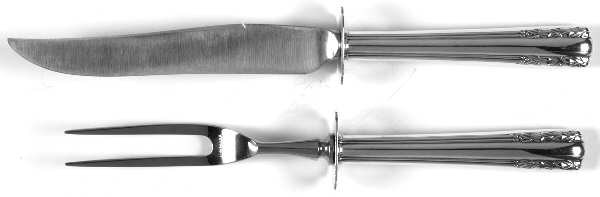 Chapel Bells (Sterling, 1939) Small Stainless Blade 2-Piece Steak Carving Set