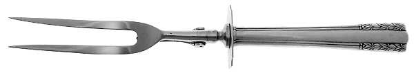 Chapel Bells (Sterling, 1939) Large Stainless-Prong Roast Carving Fork