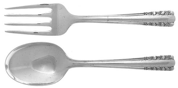 Chapel Bells (Sterling, 1939) 2 Pc Baby Set (BF, BS)
