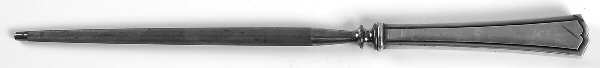 Chippendale-New (Sterling, 1920) Large Roast Steel Rod Knife Sharpener