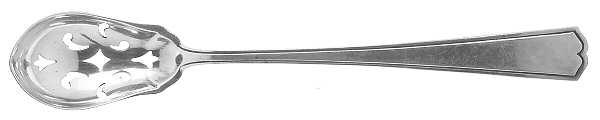 Chippendale-New (Sterling, 1920) Pierced Bowl Short Handle Olive Spoon