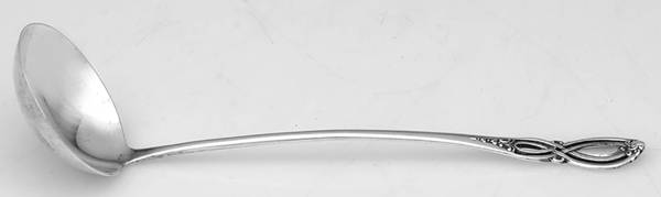Chippendale-Old (Sterling, 1900) Solid Piece Cream Ladle