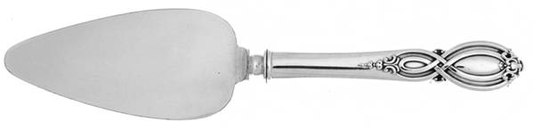 Chippendale-Old (Sterling, 1900) Cheese Server with Silverplate Blade