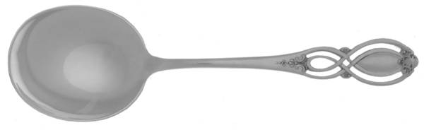 Chippendale-Old (Sterling, 1900) Round Bowl Soup Spoon (Cream Soup)