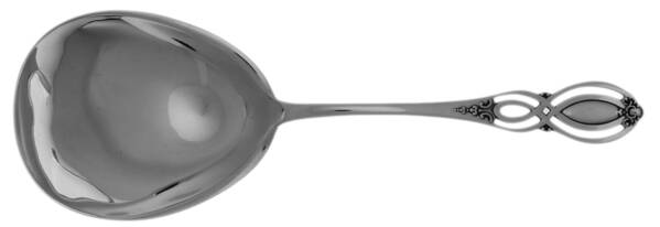 Chippendale-Old (Sterling, 1900) Solid Salad Serving Spoon