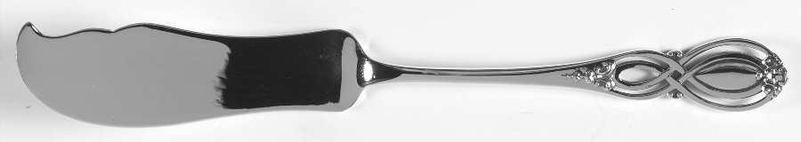 Chippendale-Old (Sterling, 1900) Flat Handle Master Butter Knife