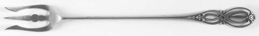 Chippendale-Old (Sterling, 1900) Long Handle Olive Fork