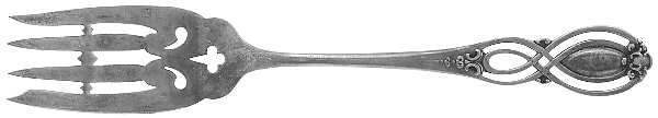 Chippendale-Old (Sterling, 1900) Individual Salad Fork