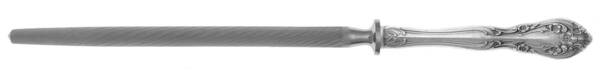 Chateau Rose (Sterling, 1940, No Monograms) Sharpener Knife with Steel Rod HC