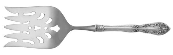 Chateau Rose (Sterling, 1940, No Monograms) Fish Serving Fork with Stainless Tines HC