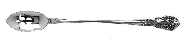Chateau Rose (Sterling, 1940, No Monograms) Olive Spoon Long Handle HC