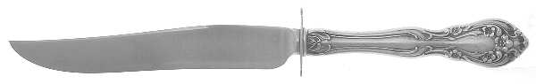 Chateau Rose (Sterling, 1940, No Monograms) Small Steak Carving Knife with Stainless Blade