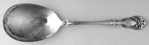 Chateau Rose (Sterling, 1940, No Monograms) Solid Salad/Berry Spoon