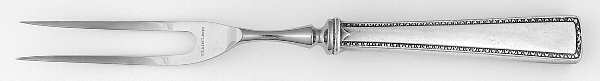 Classic (Silverplate, 1925) Small Steak Carving Fork with Stainless Prongs