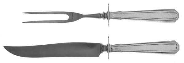 Dawn (Silverplate, 1929) Small Stainless Blade 2-Piece Steak Carving Set