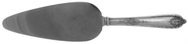 Della Robbia (Sterling, 1922, No Monograms) Pie Server with Stainless Blade