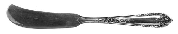 Della Robbia (Sterling, 1922, No Monograms) Flat Handle Butter Spreader