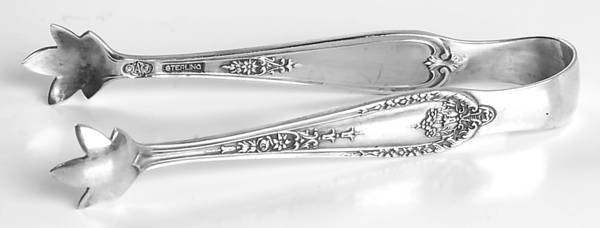 Della Robbia (Sterling, 1922, No Monograms) Bon Bon Tongs