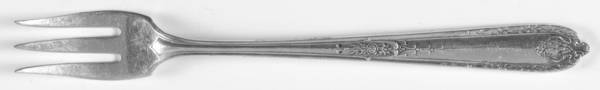 Della Robbia (Sterling, 1922, No Monograms) Cocktail/Seafood Fork
