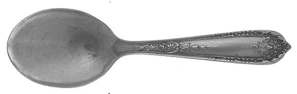 Della Robbia (Sterling, 1922, No Monograms) Straight Handle Baby Spoon