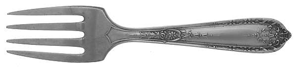 Della Robbia (Sterling, 1922, No Monograms) Baby Fork