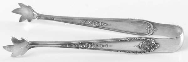 Della Robbia (Sterling, 1922, No Monograms) Large Sugar Tongs