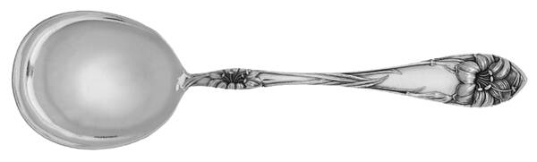 Easter Lily (Silverplate, 1907) Round Bowl Soup Spoon (Gumbo)
