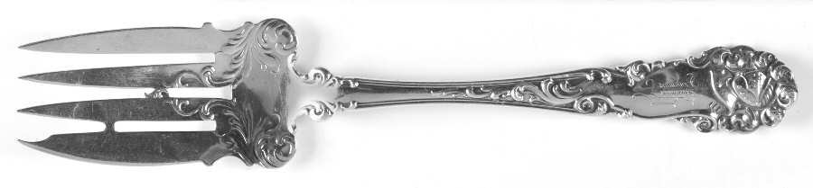 Edward VII (Sterling, 1899) Small Solid Cold Meat Serving Fork