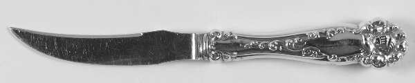 Edward VII (Sterling, 1899) Individual Fruit Knife with Silverplate Blade