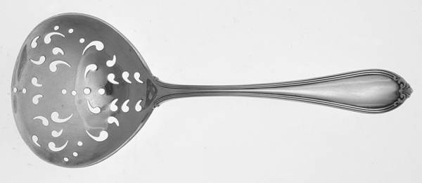 Evangeline (Sterling, 1907) Solid Bon Bon Spoon with Pierced Bowl