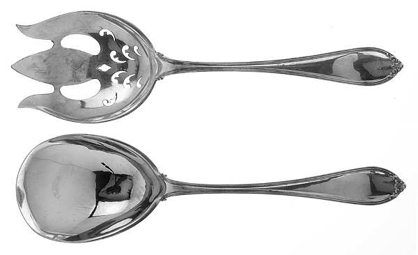 Evangeline (Sterling, 1907) (2 Pc) Solid Salad Set
