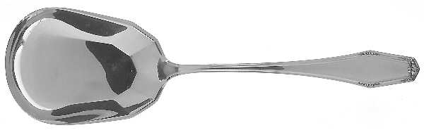 Flanders-New (Sterling, 1923, No Monograms) Solid Salad Serving Spoon