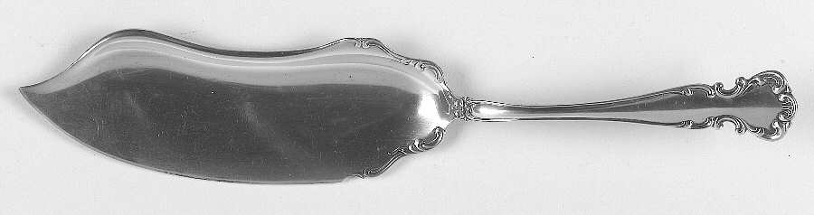 Flanders-Old (Sterling, 1900, No Monograms) Large Solid Fish Serving Knife