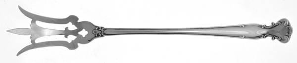 Flanders-Old (Sterling, 1900, No Monograms) Large Lettuce Serving Fork