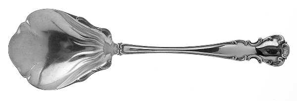 Flanders-Old (Sterling, 1900, No Monograms) Large Solid Berry/Casserole Spoon