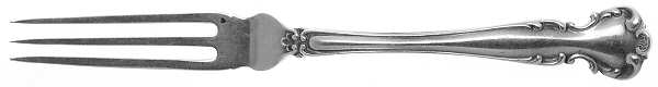 Flanders-Old (Sterling, 1900, No Monograms) Strawberry Fork