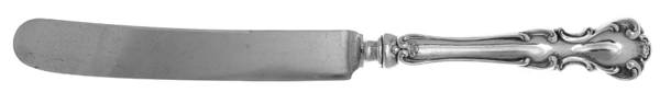 Flanders-Old (Sterling, 1900, No Monograms) Old French Hollow Knife with Bolster
